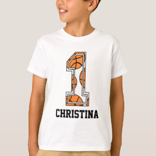 T-shirt Basket-ball personnalisé numéro 1