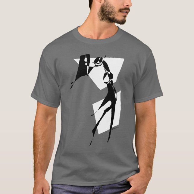 T-shirt Basket-ball Retro Blanc (Devant)