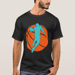 T-shirt Basket-ball Silhouette Joueur Entraîneur Hommes Fe