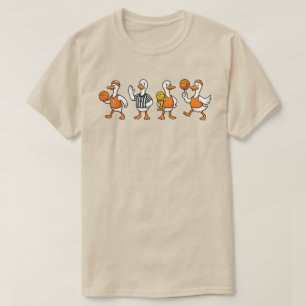 T-shirt Basket-ball Silly Goose Hoops drôle de Goose Vint