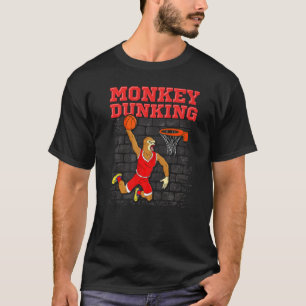 T-shirt Basket-ball Slam Dunk Monkey Dunking