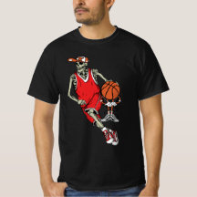 Basket-ball Squelette Joueur Fan Entraîneur Bball 