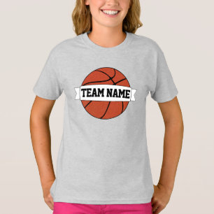 T-shirt Basket-ball sur mesure Équipe et le nom et le num
