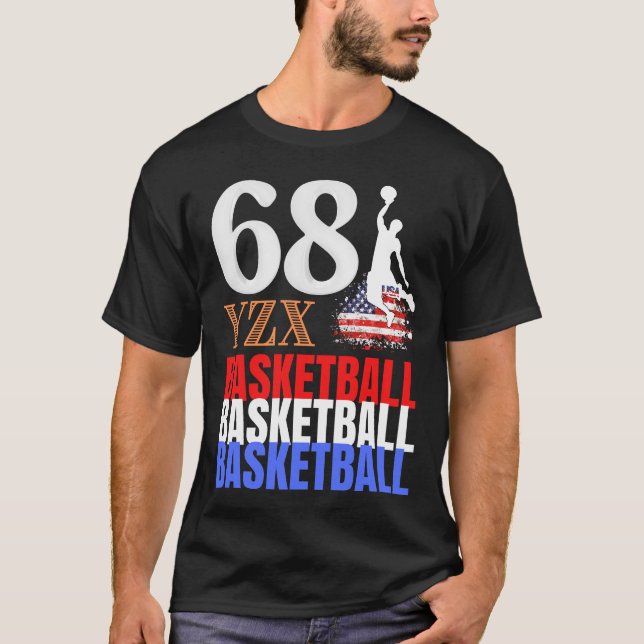 T-shirt Basket-ball tricolore (Devant)