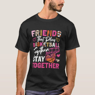 T-shirt Basket Bball Amis Budties Besties Amis T