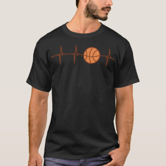 T-shirt Basket De Basket Bouton De Basketball De Coeur Cut