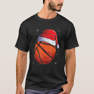 T-shirt Basket de Noël Ball Santa Hat Funny Sport Xm
