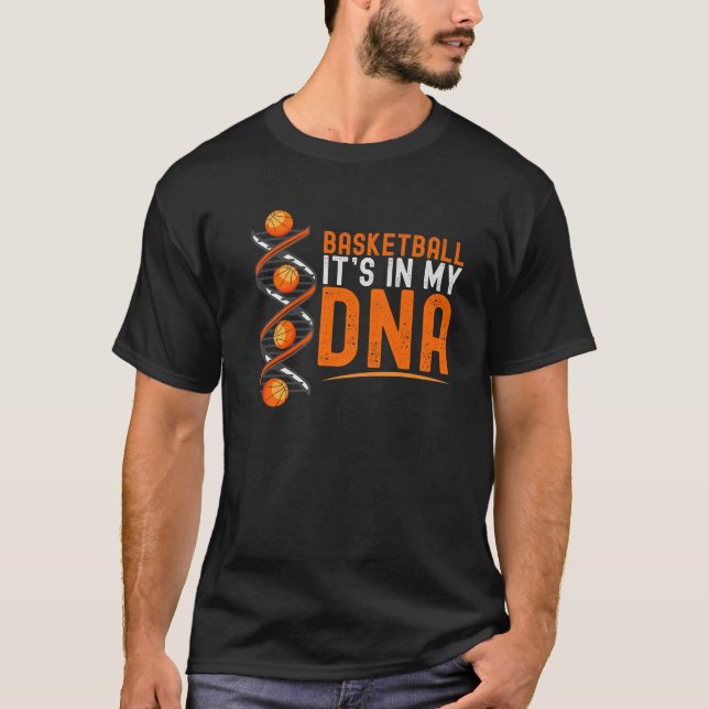 T-shirt Basket Drôle Pour Hommes Femmes Enfants Garçons (Devant)