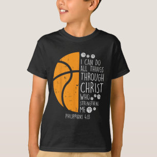 T-shirt Basket Je Peux Faire Des Choses Bible Verse Dieu J