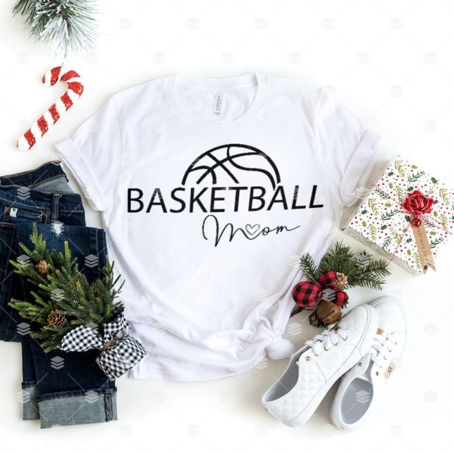 T-shirt Basket Nouveau Maman Vie Sports Jeu Jour panier (Créateur téléchargé)