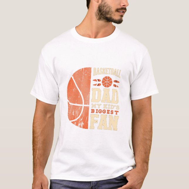 T-shirt Basket papa Mon enfant est le plus grand (Devant)