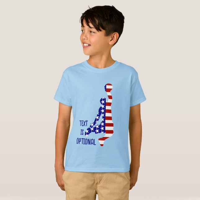 T-shirt BASKET Patriotique USA (Devant entier)