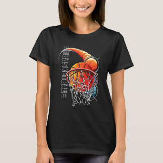 T-shirt Basket Pour Ados Filles Garçons Femmes Hommes Aime