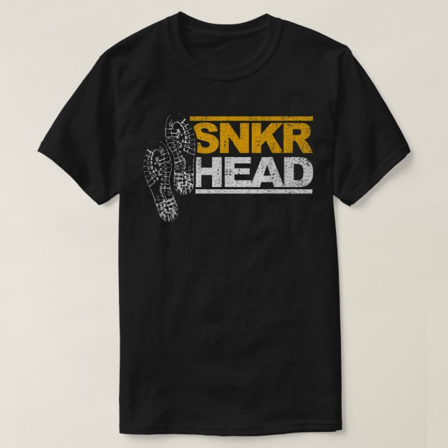 T-shirt Basket Snkr fan Chaussures tête (Design devant)