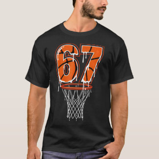 T-shirt Basketball 67 Glace Coulante Drôle Gen Alpha