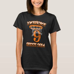 T-shirt Basketball 9ème Anniversaire Chemise Pour Garçons 