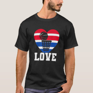 T-shirt Basketball Basket Ball Love Heart Passion Game