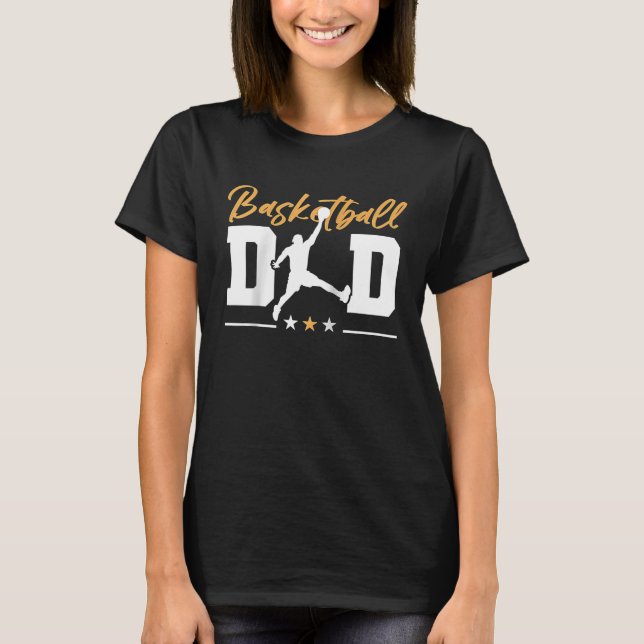 T-shirt Basketball  Basketball Dad Raglan Baseball (Devant)