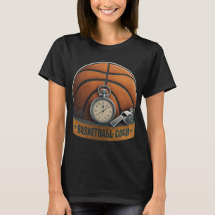 T-shirt Basketball Coach Whistler Stopwatch