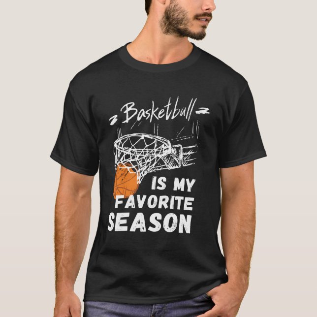 T-shirt Basketball Est Mon Cadeau De Saison Préférée Pour  (Devant)