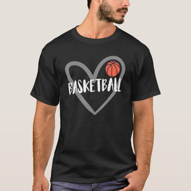 T-shirt Basketball Heart (Devant)