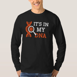 T-shirt Basketball Il Dans Mon Dna Basketball Coach & Play