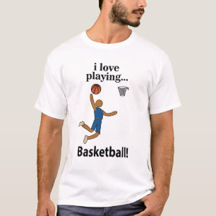 T-shirt Basketball J'adore Jouer Au Basketball