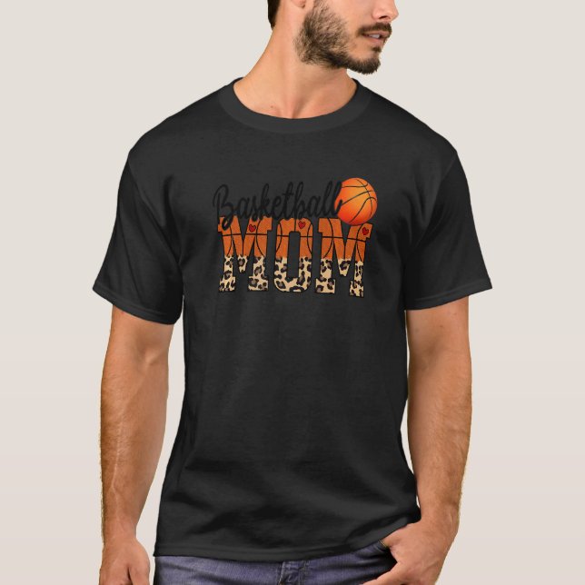 T-shirt Basketball Maman Aime Regarder Mon Enfant Jouer Ba (Devant)