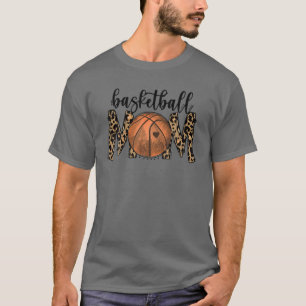 T-shirt Basketball Maman Leopard Funny Sports Joueurs Mère