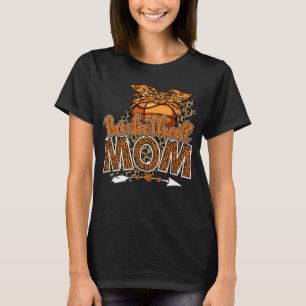 T-shirt Basketball Maman Maman Fête des Mères Léopard Spor