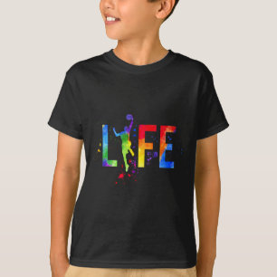 T-shirt Basketball Mens Ball is Life Watercolor Basketball