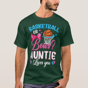 T-shirt Basketball ou Bows Tante vous aime Révélation de g