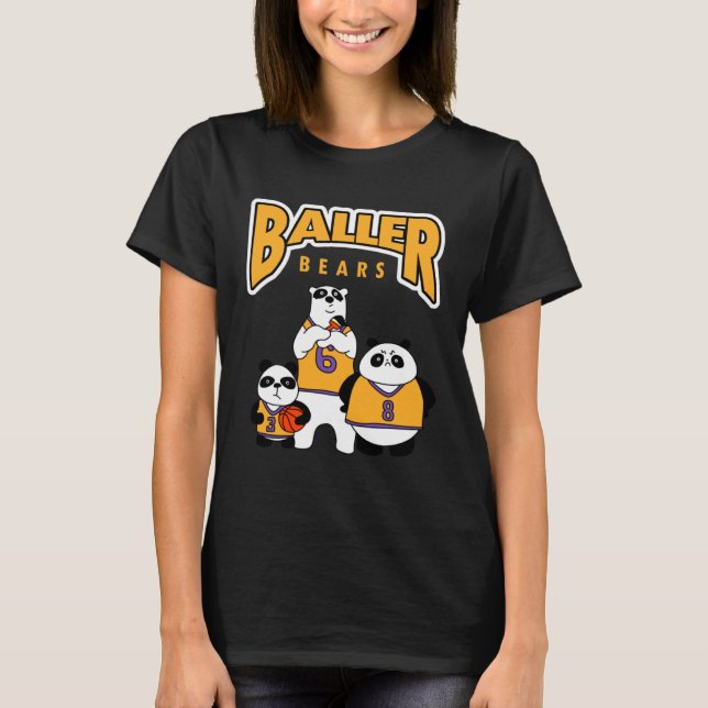T-shirt Basketball Panda Bears with Undercover Polar Bear (Devant)