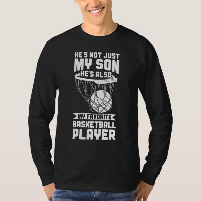 T-shirt Basketball Parent My Son My Favorite Basketball Pl (Devant)