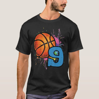 T-shirt Basketball pour 9e anniversaire garçon de 9 ans sp