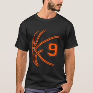 T-shirt Basketball pour 9e anniversaire Neuf 9 ans Garçons
