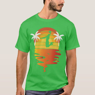 T-shirt Basketball retro sunset 70s vintage Basketballee f