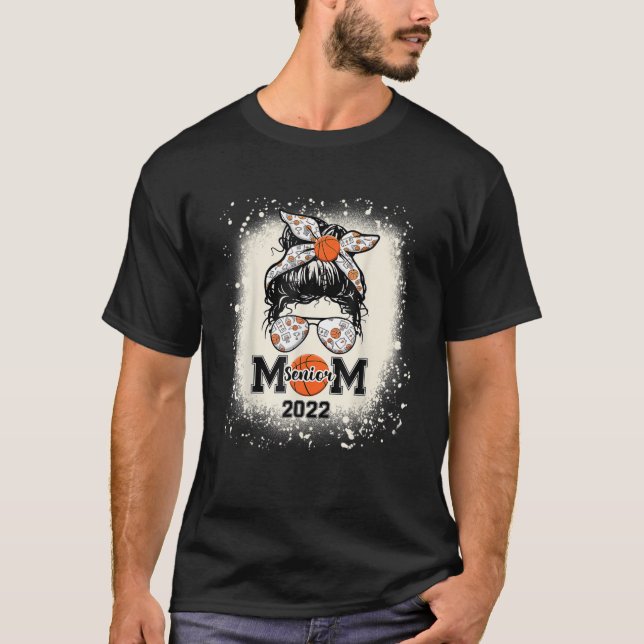 T-shirt Basketball Senior Maman 2022 Messy Bun (Devant)