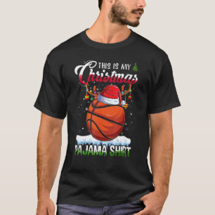 T-shirt Basketball Sport Xmas This Is My Christmas Pajama