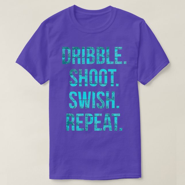 T-shirt Basketball t Dribble shoot swap répétition (Design devant)