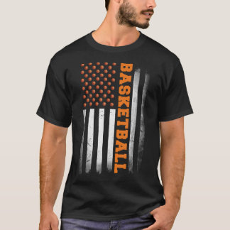 T-shirt Basketball US Drapeau Basketball Hommes Garçons