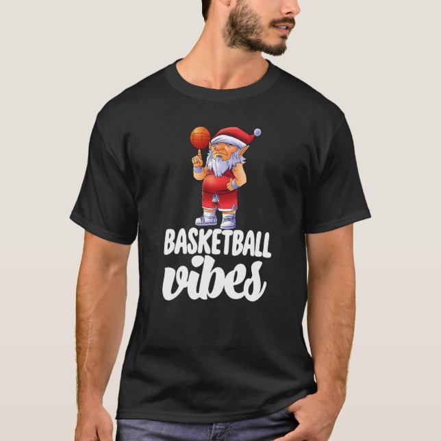 T-shirt Basketball Vibes Gnome  Basketball Game Celebratio (Devant)