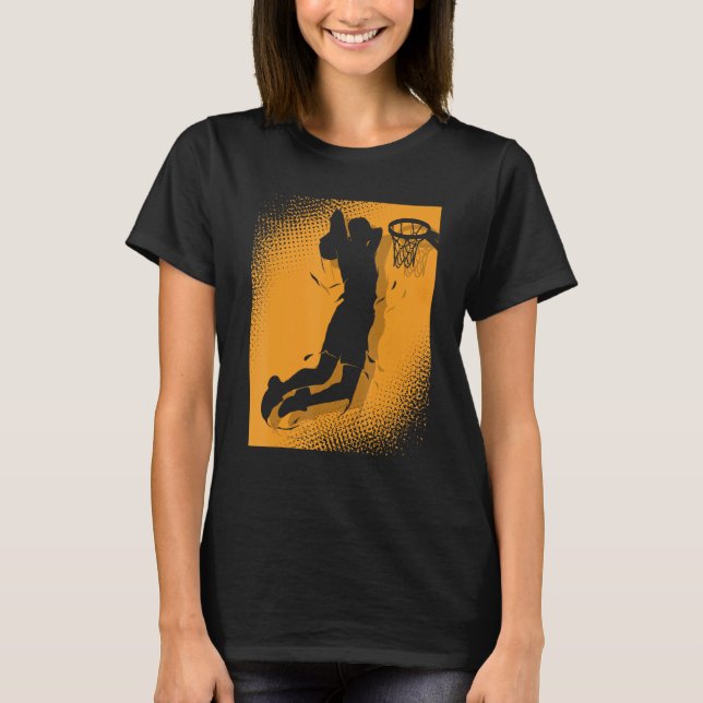 T-shirt Basketballer Basketball Hoop Dunking Basketball Ho (Devant)