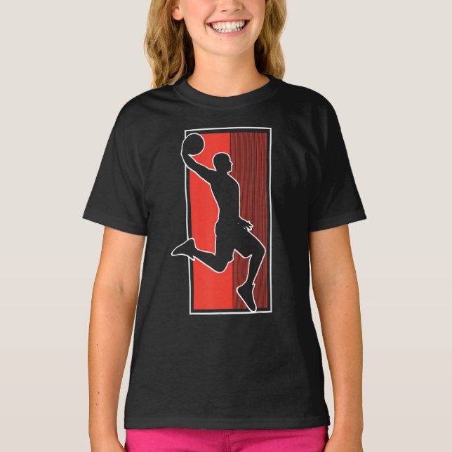 T-shirt Basketballer Basketball Hoop Dunking Basketball Ho (Devant)