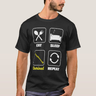 T-shirt Bass Clarinet Clarinetist Lecteur Clarinet Mange S