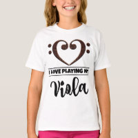 Bass Clef Heart Love Jouer Viola