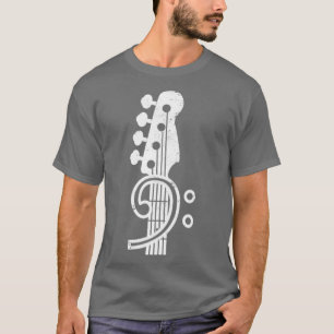 T-shirt Bass Clef Music Gift Bassist Bass