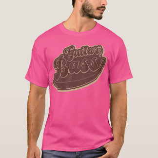 T-shirt Bass Guitare Brown vintage