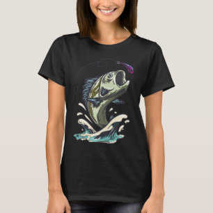 T-shirt Bass Jumps Catch