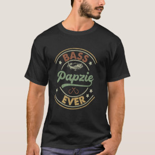 T-shirt Bass Papzie Toujours Vintage Blagues de pêche à la